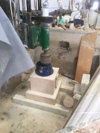 Base columna de mármol