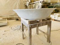 Fase fabricaci&oacute;n de fuentes de marmol blanco macael 04