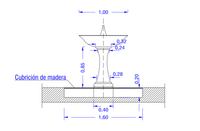 Planos diseño fuente marmol 01