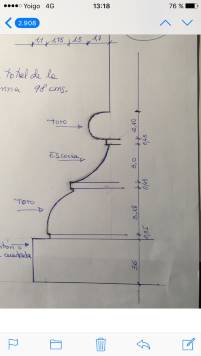 Detalles pedestal columna