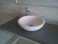 Lavabos de m&aacute;rmol de piedra caliza